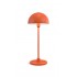 lampe de table orange en metal